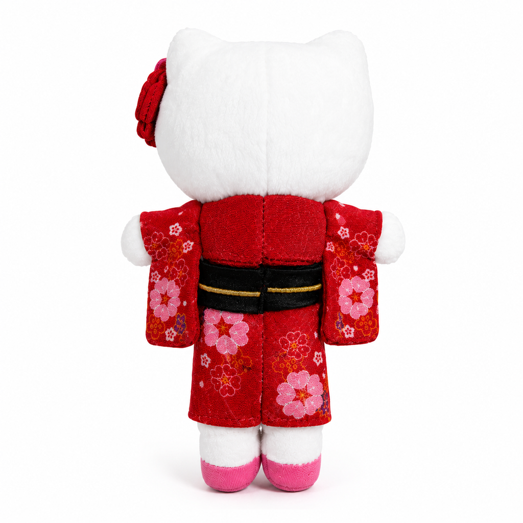 Hello Kitty 50th Anniversary Long-Leg Kimono Plush Keychain back