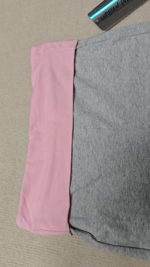Blush Waist Flare Yoga Pants pink waistband detail