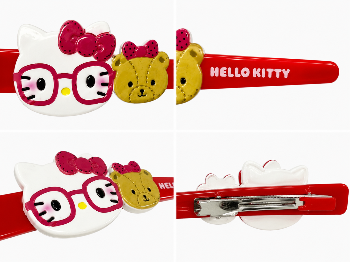 Hello Kitty Glasses Bear Hair Clip product details