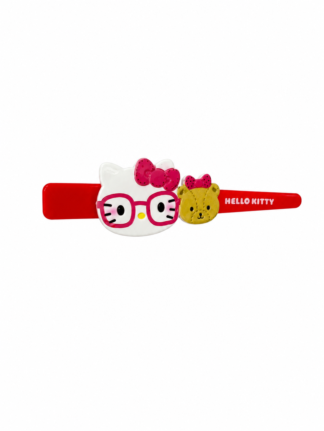Hello Kitty Glasses Bear Hair Clip front