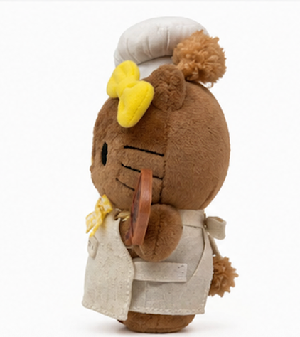 Hello Kitty Bakery Chef Plush Keychain side view