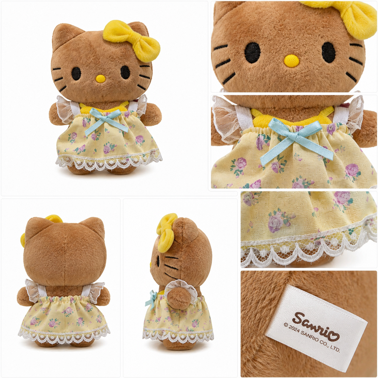 Hello Kitty Strawberry Garden Yellow detail collage