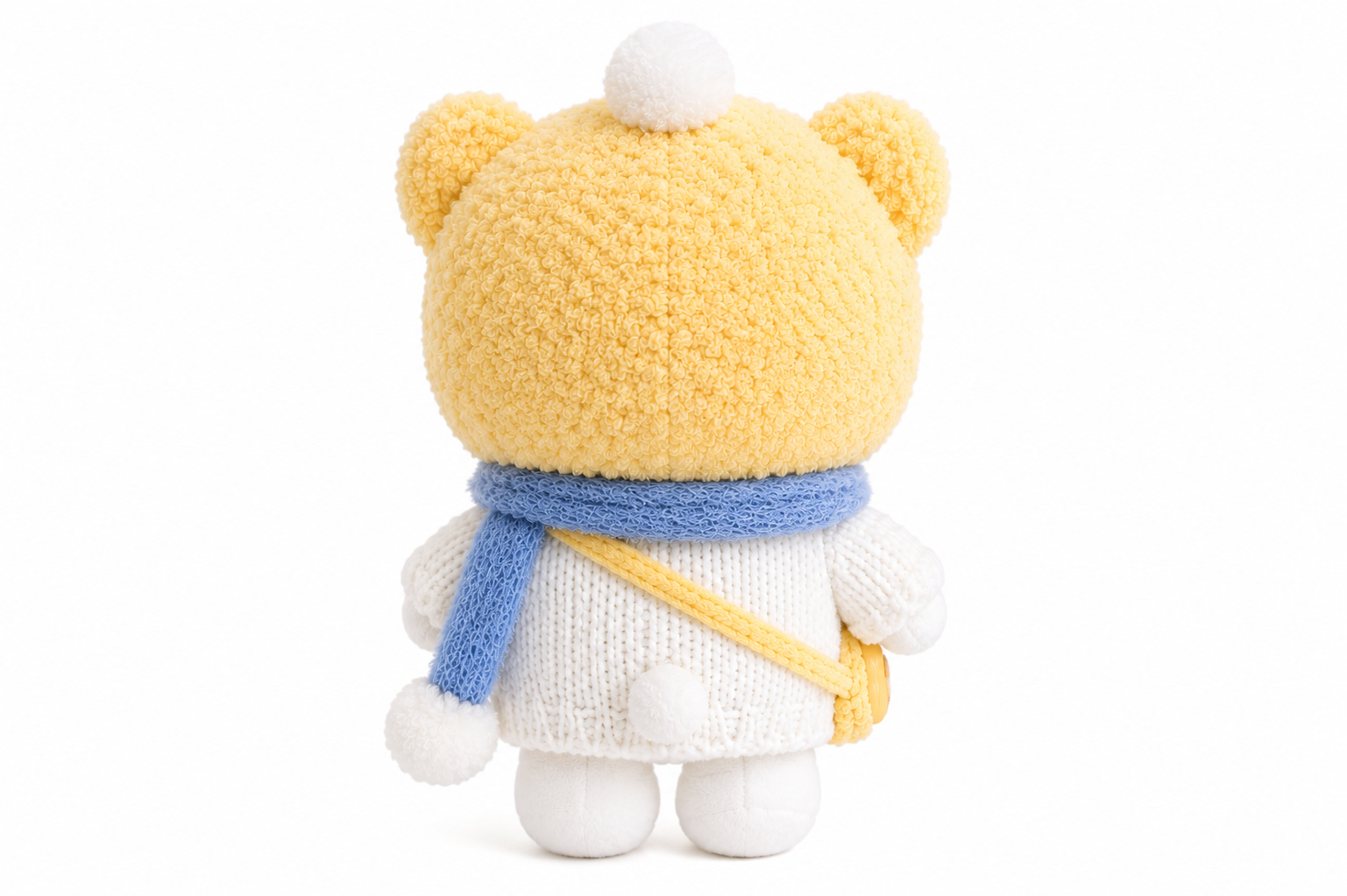 Sanrio Hello Kitty Bear Hoodie Plush Keychain back view