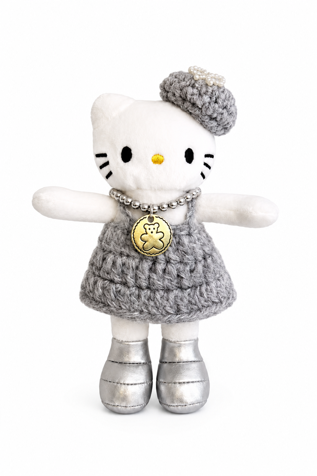 Sanrio Hello Kitty Chic Knit Dress Plush front view