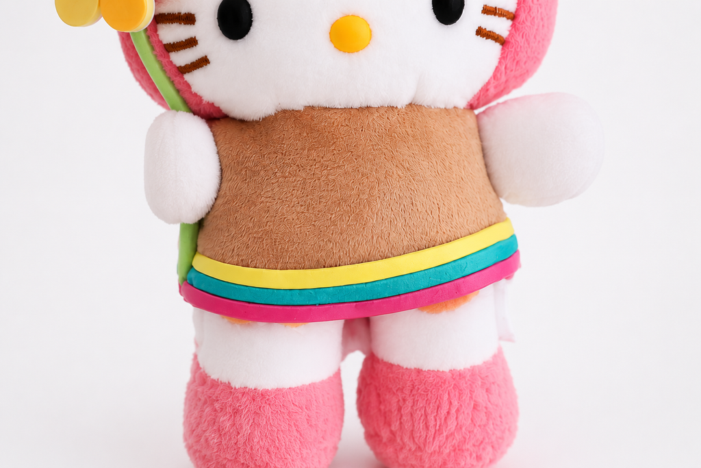 Sanrio Hello Kitty Flower Garden Plush Keychain outfit detail