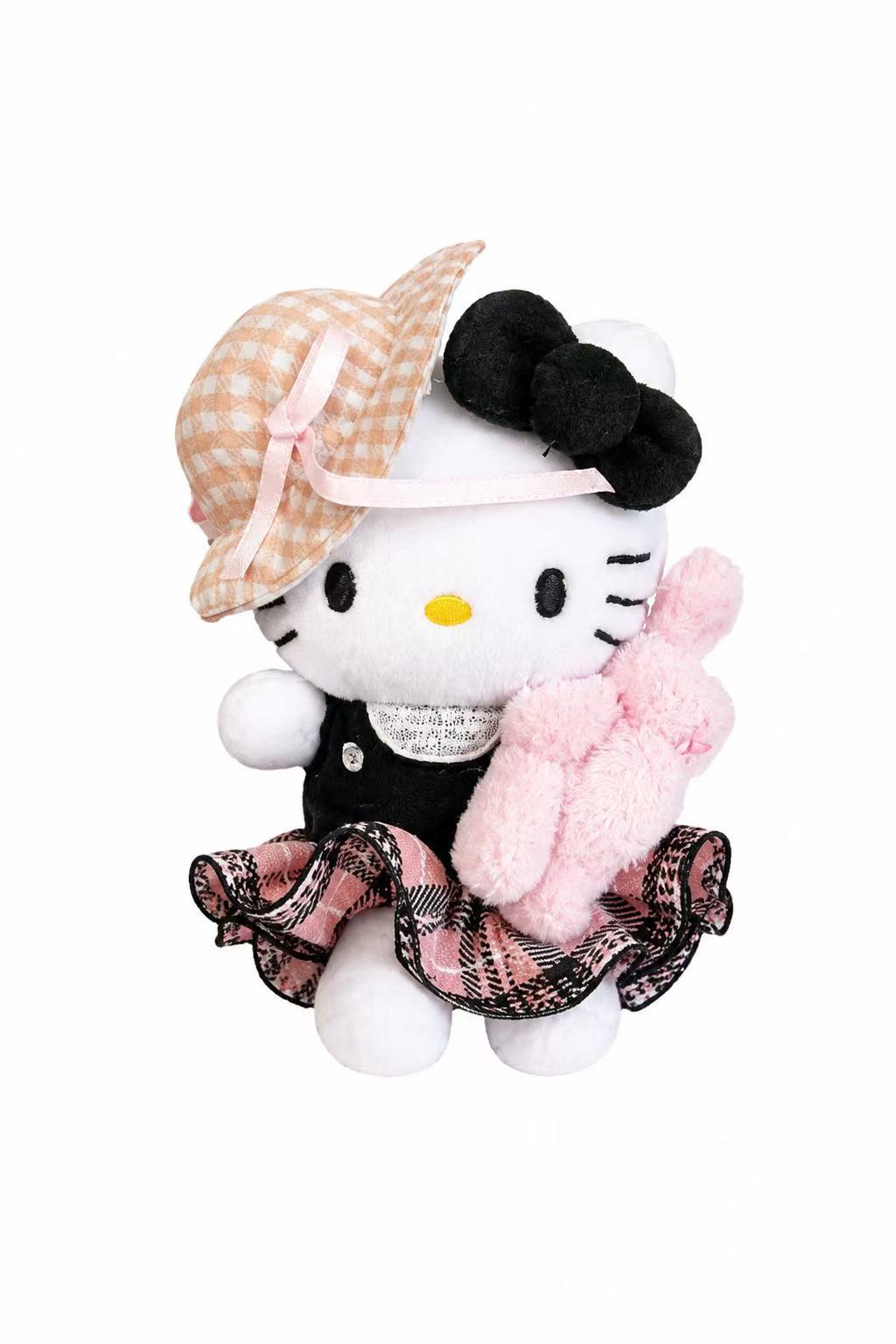 Sanrio Hello Kitty Vintage Picnic Plush Keychain front view