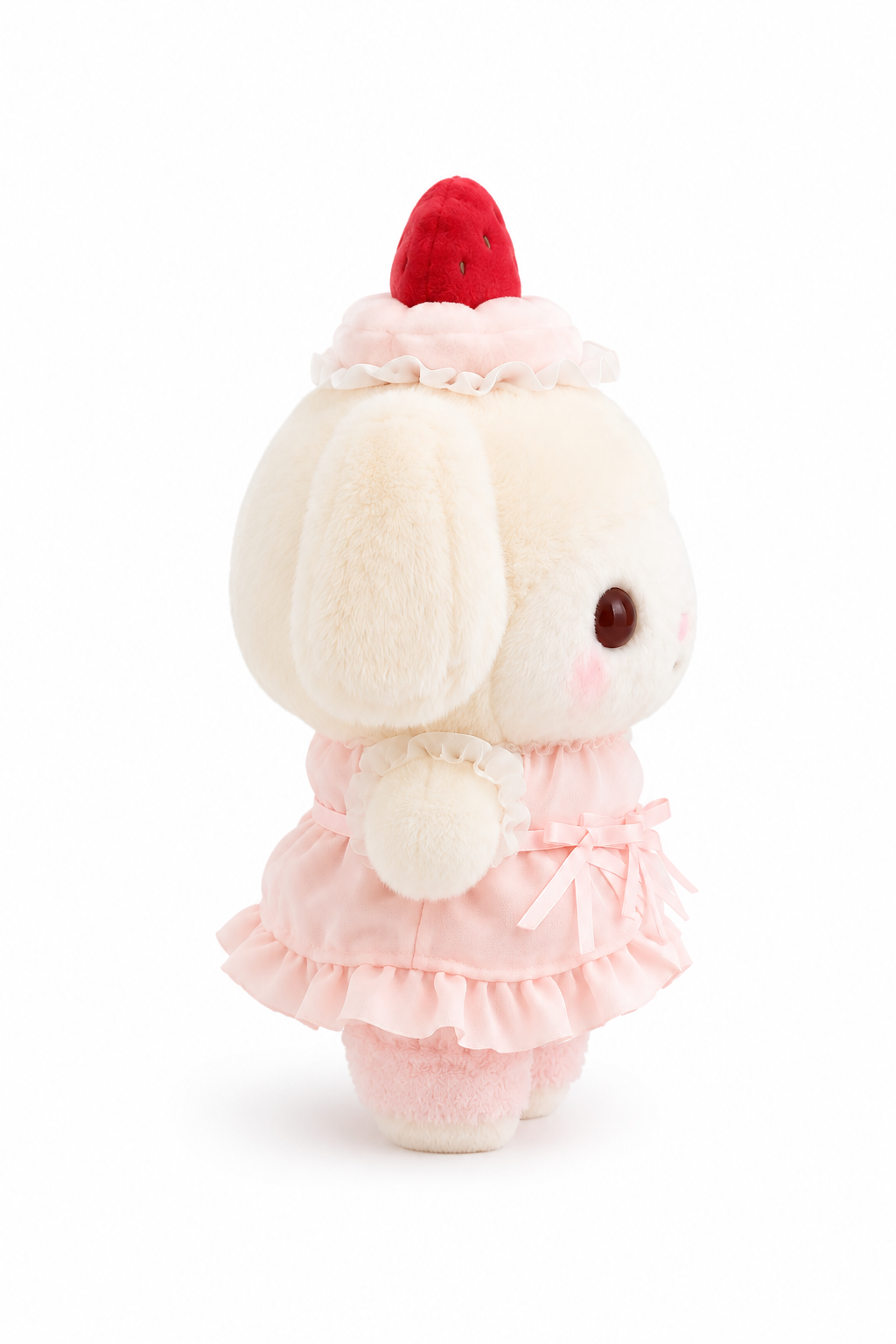 Sanrio Melody Strawberry Dessert Plush Keychain back view