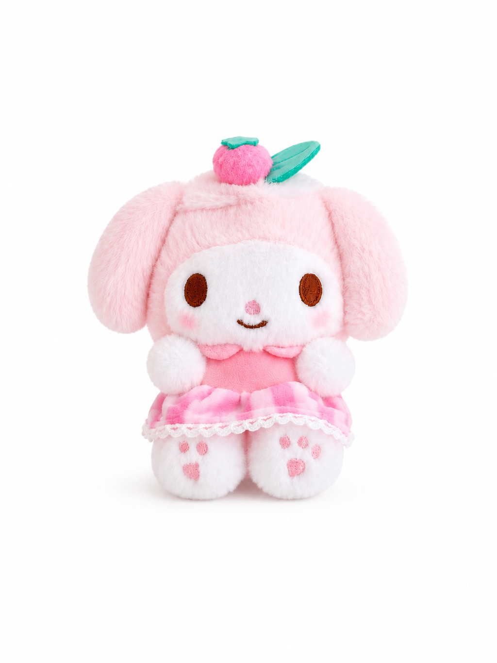 Sanrio My Melody Peach Blossom Plush Pendant front view 2