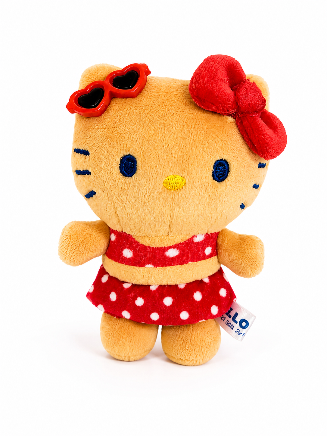 Hello Kitty Summer Vacation Plush Keychain front