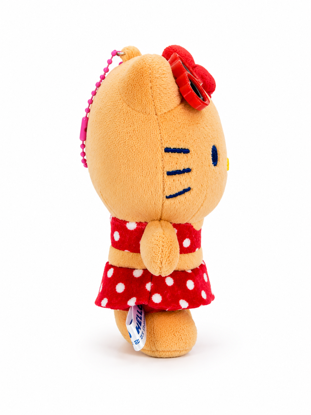 Hello Kitty Summer Vacation Plush Keychain side