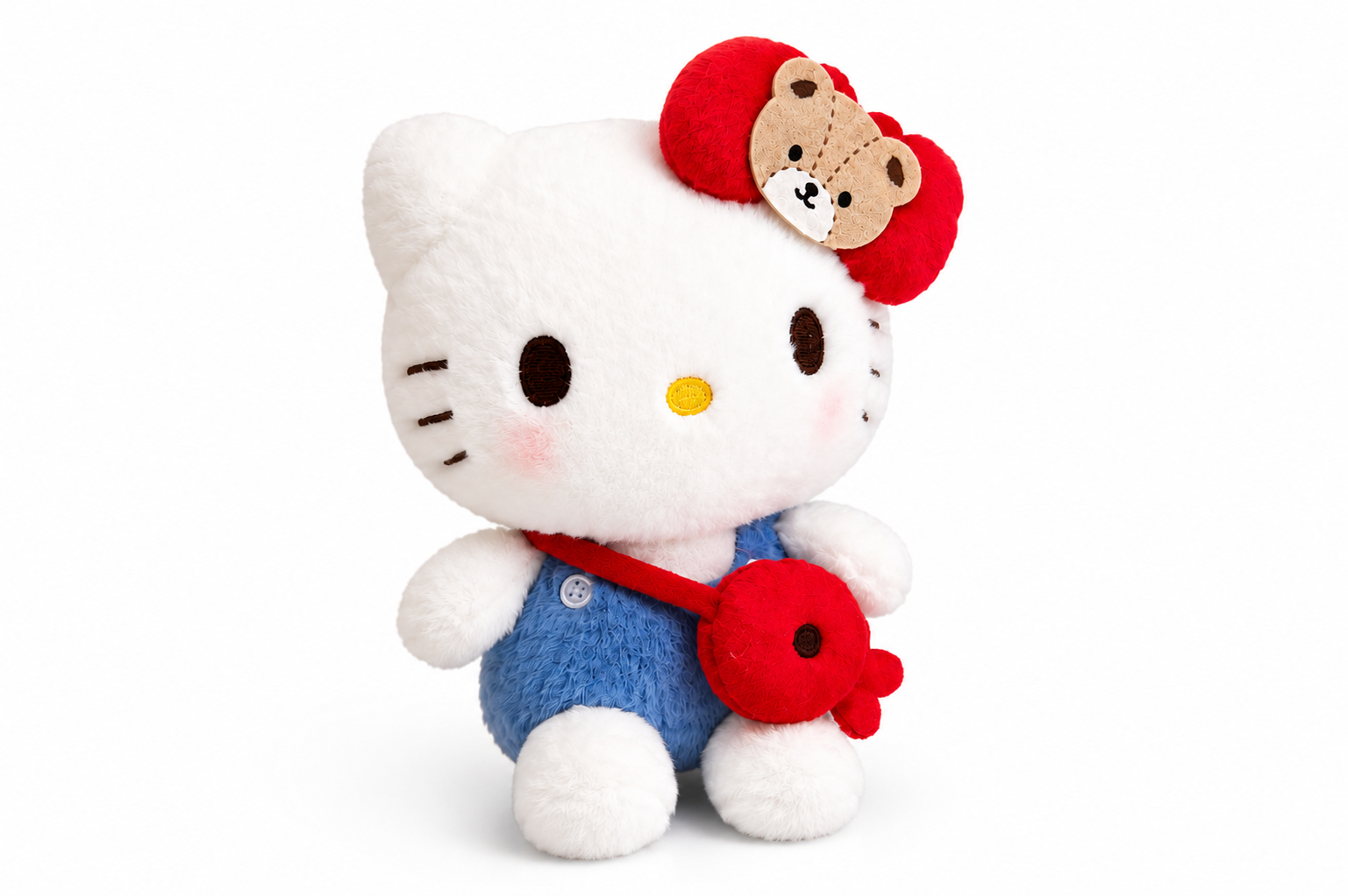 Sanrio Hello Kitty Teddy Bow Plush Keychain back